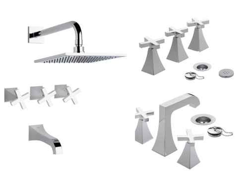 Griferia Baño Fv UrbanoLavatorio Bidet Ducha +&