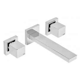 Griferia Lavatorio Pared Peirano Lago Cromo 62-161