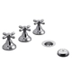 Combo De Griferías Para Baño Fv Newport Plus 0900.03/b2p
