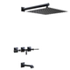 Griferia de ducha Hidromet New Castle lever c/transf black