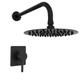 Griferia ducha Hidromet Vector 2V s/transf Black 42104 Negro