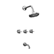 Griferia de ducha Robinet Belfast c/t neg mte 66012027