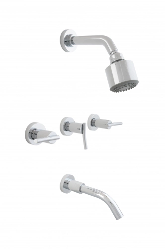 Griferia de ducha Aquor Dexter c/transf cr LDX101