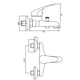Griferia de bañera monocomando Ext Estalgrif New Ralph 1001-BA