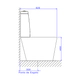 Deposito de inodoro Deca Link marron mate CD.23F.22