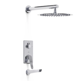 Griferia de ducha c/transf monocomando Hidromet Space cromo 9603CRCR