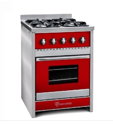 Cocina TST semi industrial roja 60 cm453-60