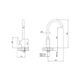 Griferia de cocina Peirano Adra Monocomando cr 20-162
