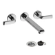 Grifería de lavatorio FV cipres de pared cromo 0203/N2-CR