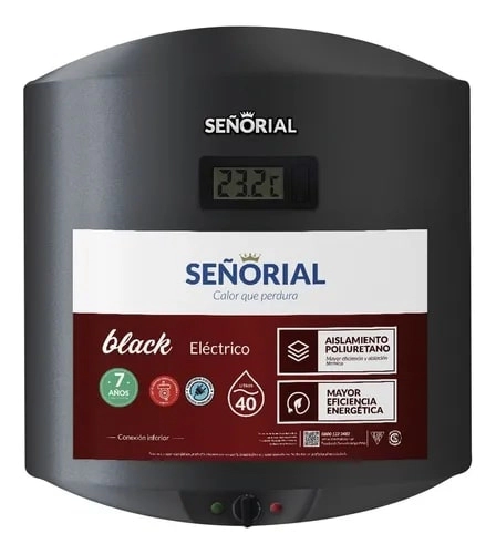 Termotanque Señorial Electrico Black 40 330092