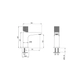 Griferia Peirano lavatorio monoc bajo fabric cromo 60-200C