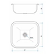 Bachas Cocina Johnson Simple 37x34x18 E37/18