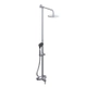Griferia de ducha exterior Hidromet Flat c/barral y transf 8405 cr