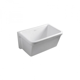 Pileta Ferrum c/ Fregadero 55x37 Blanca Pfc SVA-PD-001-BL