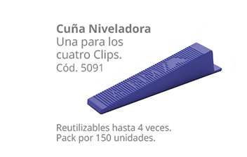 Cuña niveladora Atrim chica x pack 150 unid