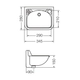 Llavatorio Ferrum colegial blanco 1 ag SVA-LV-001-BL