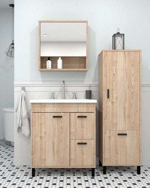 Vanitory Itar Lyon c/mesada 1 ag 70x80x45 Puerta ciega/2 cajones Paraiso