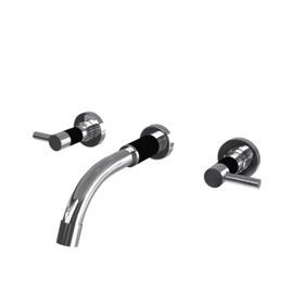 Griferia lavatorio de pared Andez Black Cromo 550.18.1.04.04