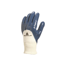 GUANTE NITRILO PESADO DORSO VENTILADO AZUL N°9 DELTA PLUS NI150