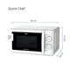 Microondas Quick Chef BGH B120M20 700W 20lts Blanco