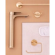 Griferia de lavatorio Ultragrif Monoc Alto Flynn Gold UGM1013G02