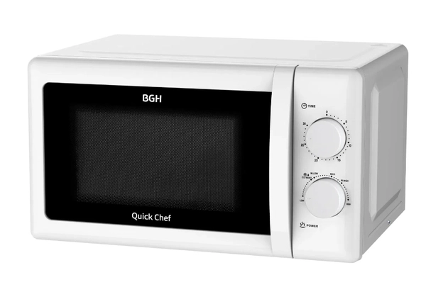 Microondas Quick Chef BGH B120M20 700W 20lts Blanco