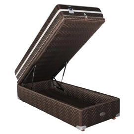 Sommier Baulera Roomy y Colchón Espuma Springwall ONE PLUS 090x190 1 1/2 Plaza
