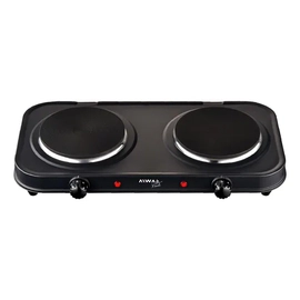 Anafe 2 Hornallas Eléctrico Aiwa AWK-AN202 2000W Negro