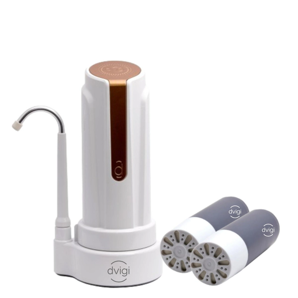 Purificador de Agua Mesada Dvigi AS Plus 2 Filtros Repuestos
