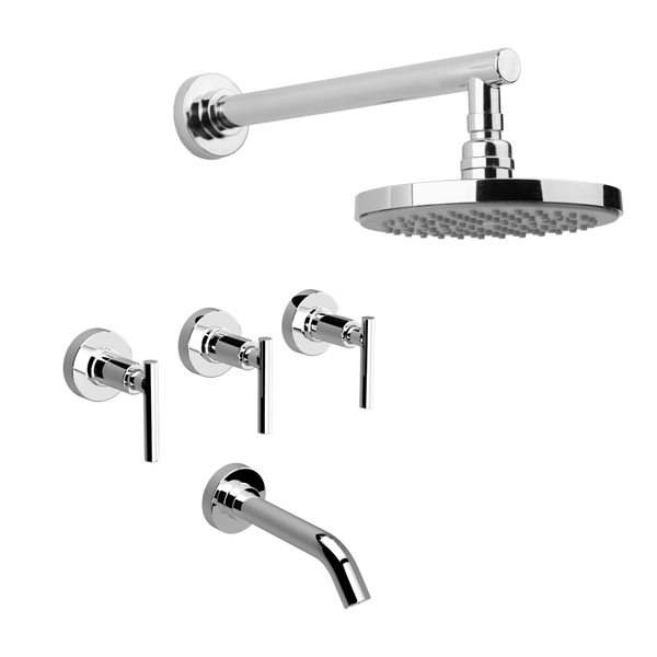 Griferia bañera c/transf Estalgrif Thunder lever advanced cromo 910/030-00