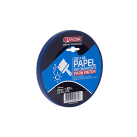 CINTA DE PAPEL AZUL 12MM X 50M TACSA