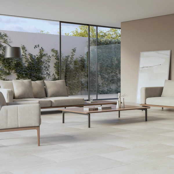 Porcelanato Ilva 60x120 limestone offwhite natural 1º | Foschia
