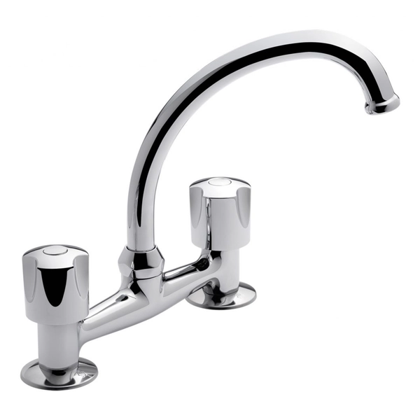 Griferia Cocina Fv Pampa Mesada Cocina Pico Mov. Alto 413/B6 cr