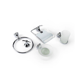 SET DE ACCESORIOS METÁLICOS DE 5 PIEZAS PARA BAÑO GLOA AFM0101