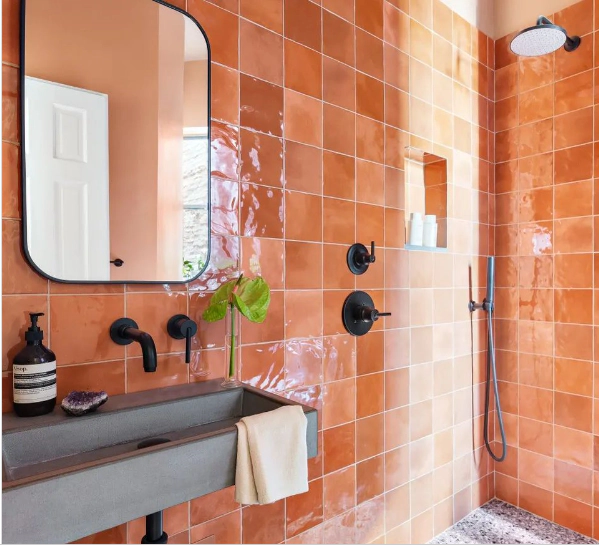 Revestimiento Ceramico Arren 15,5x15,5 Mandarine Bold bte