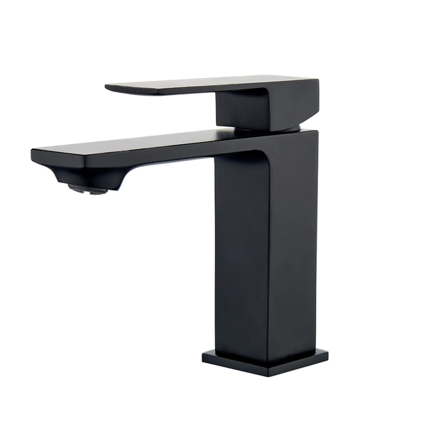 Griferia monocomando lavatorio bajo Estalgrif New quartier black 5001-LB-B