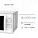 Microondas Quick Chef BGH B120M20 700W 20lts Blanco