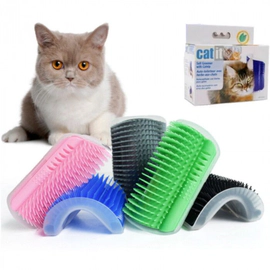 RASCADOR ESQUINERO PARED PARA GATOS CEPILLO CON CATNIP CATIT