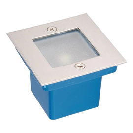 Emb Rect Bronx Led 2W Aluminio Calido Aluminio