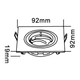 Pack X 4 Spot Embutir Aluminio Cuadrado Blanco Fidel Dicro Led 7W Neutro