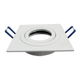Pack X 4 Spot Embutir Aluminio Cuadrado Blanco Fidel Dicro Led 7W Neutro