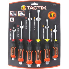 Juego de 6 Destornilladores Tactix TX205426 STD/PH Cushion Grip