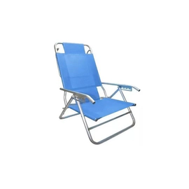 REPOSERA ROYAL CEC ESTRUCTURA DE ALUMINIO Y TELA GRIS