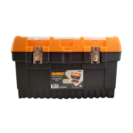 CAJA DE HERRAMIENTAS PLÁSTICA 2 CIERRES METÁLICOS 564X310X310MM MANO MT-22