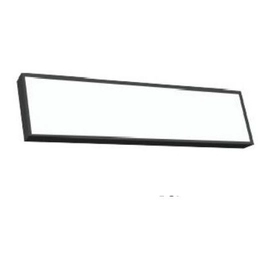 Plafon Led 120X30 48W Negro De Aplicar Frio