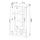 PLACARD NORDICA ORLANDI BL 3532 BAHIA - BLANCO 3 PUERTAS 2 CAJONES