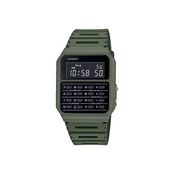 RELOJ CASIO VINTAGE CA-53WF-3B - VERDE PULSERA DIGITAL CALCULADORA