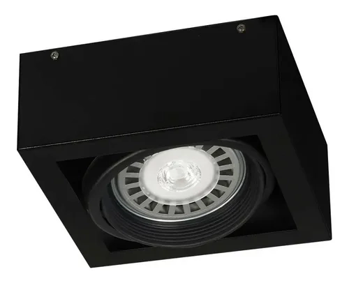 Aplique Plafon Box Led 1 Apto Foco Lampara Ar111 Cardanico