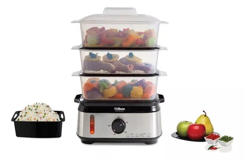 Vaporera Arrocera Digital 1.8l Liliana Av925 950w 3 Niveles
