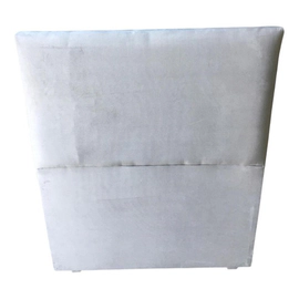 Respaldo Para Sommier 1 1/2 Plaza 100 Tapizado Pana Liso Color Stone